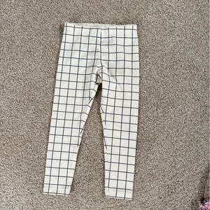 Tea Collection plaid leggings NWOT Sz 4